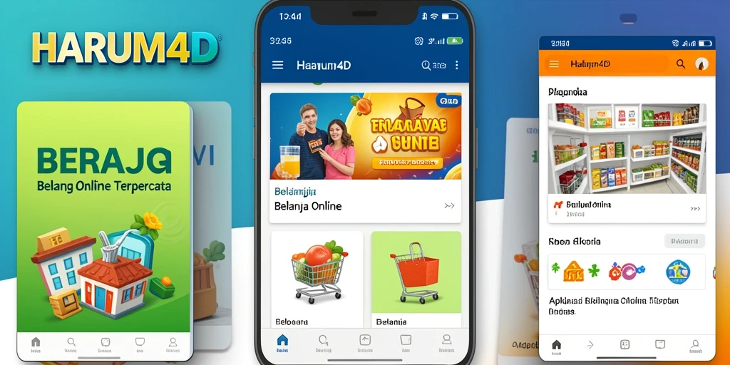 Tampilan antarmuka aplikasi HARUM4D untuk pengalaman belanja online.
