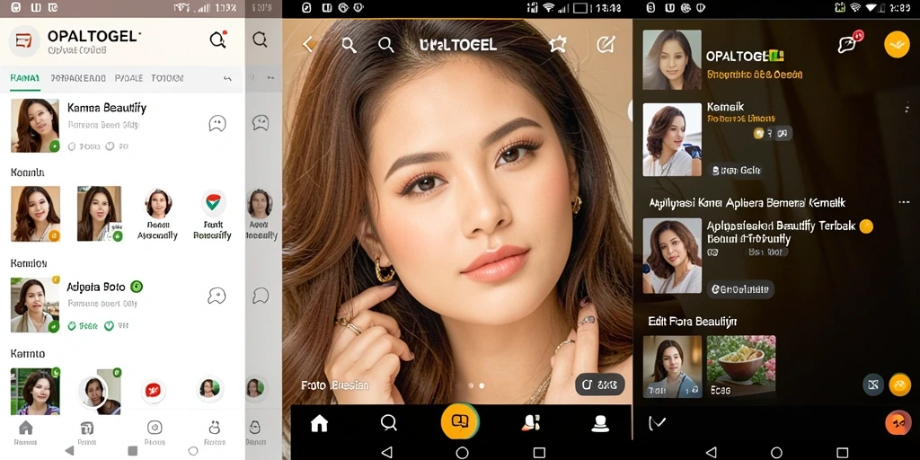 Antarmuka OPALTOGEL yang memudahkan pengguna saat melakukan editing foto.