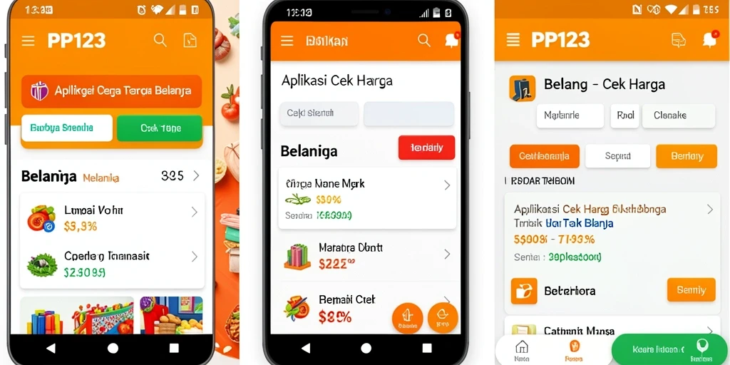 Tampilan antarmuka PP123 yang ramah pengguna untuk cek harga.