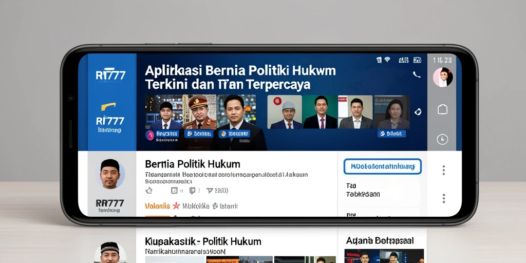 Tampilan antarmuka RR777 yang menarik dengan fitur berita politik dan hukum.
